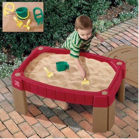 Buy Step2 Naturally Playful Sand Table at Walmart.com Kids Sand Table, Best Outdoor Toys, Outdoor Toys For Toddlers, Water Table Activities, Toddler Outdoor, Kids Races, Sand And Water Table, Kids Sand, Sand Play