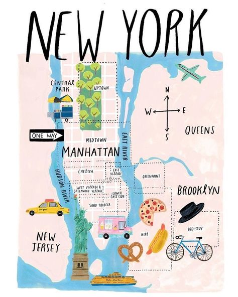 Voyage New York, Bed Stuy, New York Central, Nyc Life, New York Life, New York City Travel, City That Never Sleeps, I ❤ Ny, Illustrated Map