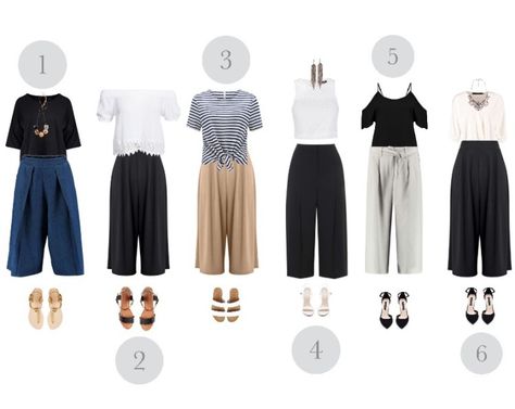 How To Wear Culottes |Moodboard Tuesday - Pretty Chuffed How To Wear Culottes, Culottes Outfit, Denim Culottes, Outfit Combinations, Forever New, Work Clothes, Dressy Tops, Curvy Outfits, Work Outfit