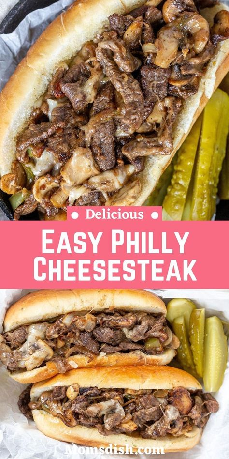 Easy Philly Cheese Steak, Philly Cheese Steak Sandwich Recipe, Cheese Steak Sandwich Recipe, Philly Cheesesteak Sandwiches, Cheesesteak Sandwiches, Philly Cheese Steak Sandwich, Cheesesteak Sandwich, Philly Cheesesteaks, Steak Sandwich Recipes