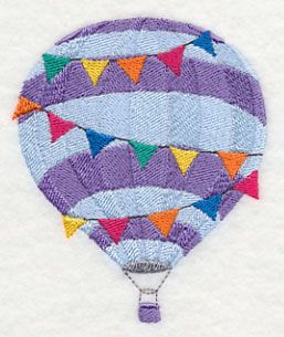 Summer Getaway Hot Air Balloon 4x4 hoop size Balloon Cross, Ball Pillow, Hot Air Balloon Design, Cross Stitch Tutorial, Waffle Weave Towels, H Design, Summer Getaway, Embroidered Towels, Free Machine Embroidery Designs