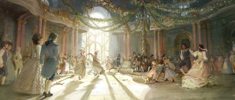 ArtStation - Summer Ballroom, Karlsimon . Fantasia Concept Art, Concept Art Disney, Beast Art, Beauty And The Beast Art, Concept Art World, Disney Concept Art, Art Of Beauty, Art Disney, Soft Autumn