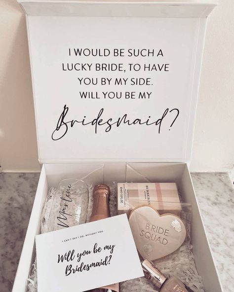 Bridesmaids are the backbone of your wedding and figuring out how to make your bridesmaids' proposal unique can be challenging. Lucky for you, there are endless ways to make your bridesmaid's invitation special. From getting a personalized bridesmaid's proposal box to adding photographs and funny bridesmaids quotes can make your maid of honor proposal stand out. Take a look at these unique bridesmaids' invitation ideas for your wedding 2021. Bride Asking Bridesmaids, Cute Ways To Ask To Be A Bridesmaid, Ideas For Asking Someone To Be A Bridesmaid, Be My Bridesmaids Ideas, How To Invite Bridesmaids, Wedding Bridesmaids Invitation, Gifts To Ask Maid Of Honor, Asking A Bridesmaid Ideas, Ask Moh Bridesmaid Proposal