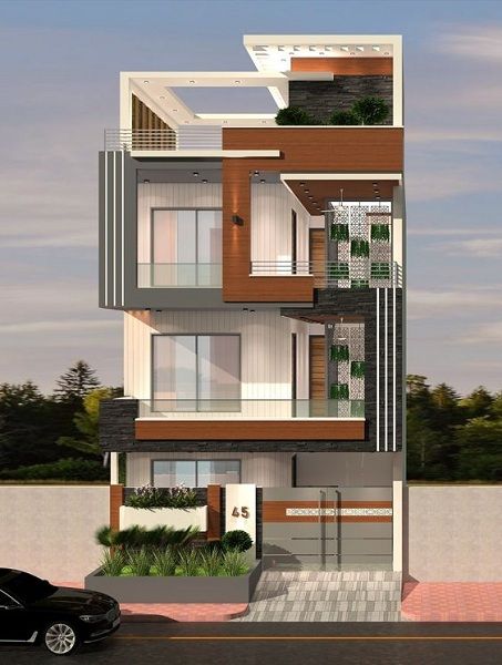 G2 Elevation Design, G 2 Front Elevation Design Modern, 25 Feet Front Elevation Modern, Front Elevation Designs G+2, 30 Feet Front Elevation Modern, G 3 Front Elevation Design Modern, G 2 Elevation Design, Wooden Elevation, 30x50 House Plans