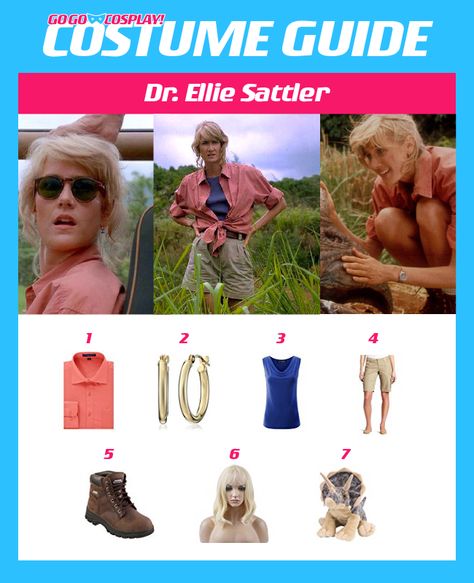 Jurrasic Park Family Costume, Dr Ellie Sattler Costume, Ellie Sattler Costume, Dr Ellie Sattler, Jurassic Park Costume, Ellie Sattler, Jordan Birthday, Themed Halloween Costumes, Costume Guide