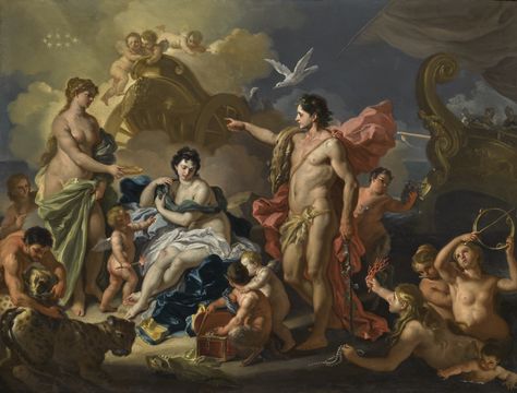 Francesco Solimena BACCHUS AND ARIADNE Jacque Louis David, Jacques Louis David, Dallas Museum Of Art, History Painting, Oil Painting Reproductions, Classical Art, Painting Reproductions, Pompeii, Art Google