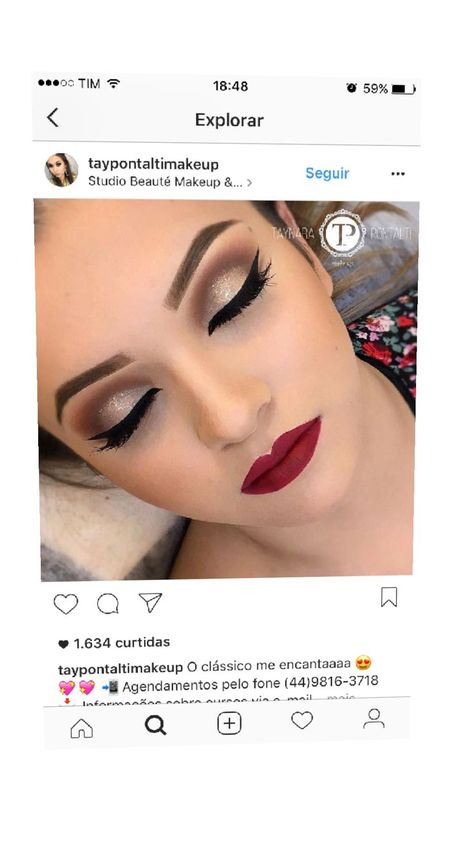 formatura 🎓 Red Gown Makeup Look, Makeup For Burgundy Dress, Teenage Makeup, Red Lips Makeup Look, Glitter Makeup Looks, Wedding Eye Makeup, Show Makeup, Prom Eye Makeup, Lipstick Tutorial