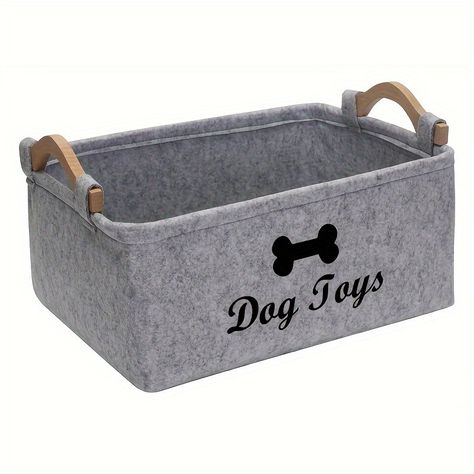 Pet Storage Organization, Cat Furniture Accessories, Pet Toy Storage, Toy Clutter, Dog Toy Box, Pet Storage, Dog Toy Basket, Dog Toy Storage, Dog Basket