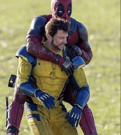 ryan reynolds ‘deadpool’ hugh jackman ‘wolverine’ behind the scenes of deadpool three Deadpool Behind The Scenes, Funny Deadpool Pictures, Deadpool And Wolverine Popcorn Bucket, Deadpool And Wolverine Behind The Scenes, Deadpool 3 Pfp, Wolverine Pfp Deadpool 3, Deadpool And Wolverine Fan Art Ship, Deadpool Scenes, Wolverine X Deadpool Ship