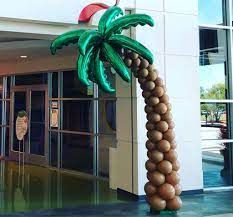 Palm Tree Balloon, Balloon Palm Tree, Moana Decorations, Tree Balloon, Kids Church Decor, Balloon Holders, Tiki Decor, Luau Theme, Balloon Arrangements