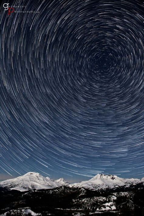 Brad Goldpaint, in Oregon Star Trails Photography, Light Trail Photography, Mars Wallpaper, Edward Abbey, The Three Sisters, Vincent Van Gogh Art, Astronomy Art, Star Trails, Hay Bales