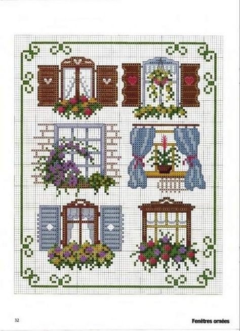 123 Cross Stitch, Cross Stitch Fonts, Cross Stitch House, Cross Stitch Kitchen, Stitch Pictures, Pola Kristik, Hand Embroidery Flowers, Cross Stitch Pictures, Cross Stitch Funny