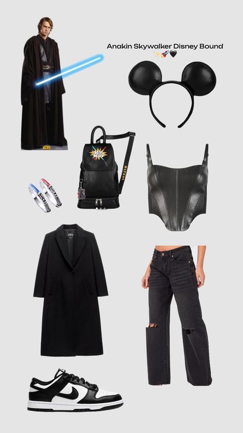 Anakin Skywalker Disney Bound Outfit #anakinskywalker #disney #disneybound #disneyoutfit #outfit Disney Bounding Ideas, Star Wars Anakin, Disney Bounding, Disney Bound Outfits, Anakin Skywalker, Disney Outfits, Disney Trips, Disney World, Star Wars