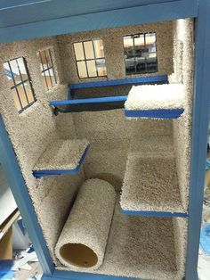 Katt Diy, Cat Playhouse, Cat Playpen, Kat Diy, Diy Cat Tree, Cat Towers, Old Cabinets, Cat Condo, Animal Projects