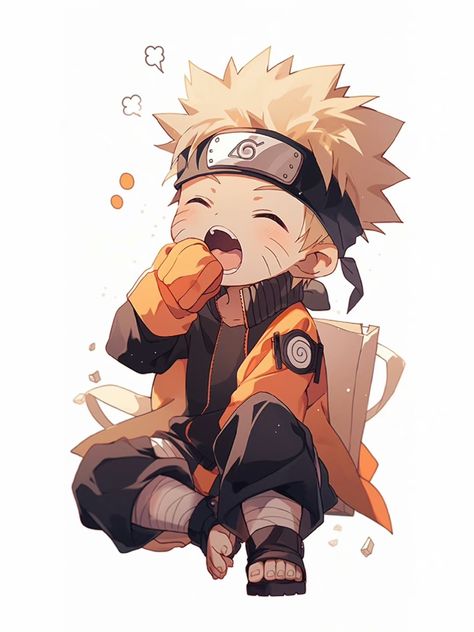 Naruto Mignon, Naruto Chibi, Kid Naruto, Naruto Uzumaki Hokage, Arte Do Kawaii, Naruto And Sasuke Wallpaper, Naruto Drawings, Naruto Uzumaki Art, Gif Lucu