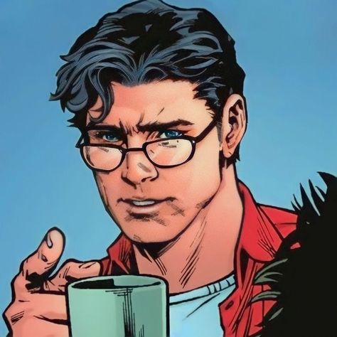 Clark Kent Fanart, Clark Kent Comic, Clark Kent Icon, Superman Aesthetic, Superman Anime, Smallville Clark Kent, They Were Roommates, Clark Superman, Comic Book Guy