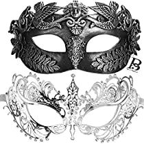 Check this out! Ball Masks Masquerade, Masquerade Couple, Silver Masquerade Mask, Aztec Clay, Couples Masquerade Masks, Masquerade Ball Masks, Mask Halloween Costume, Venetian Wedding, Mens Masquerade Mask