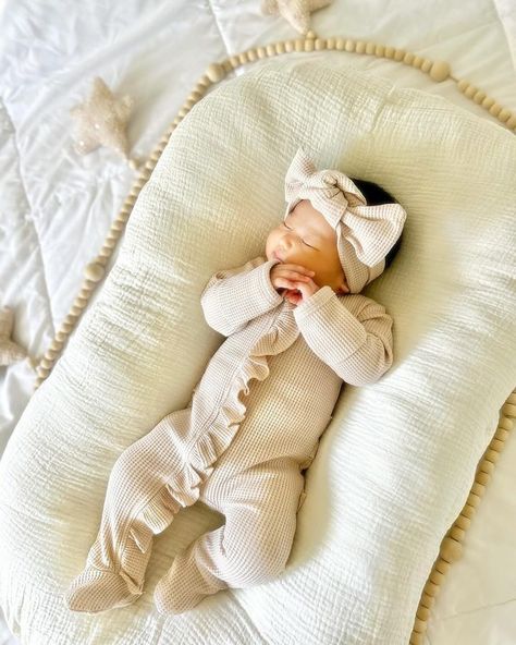 Stop what you’re doing and go checkout our ruffle waffle knit footies with a matching bow 🤎 Baby girl is wearing color latte ☕️ #newborn #takehomeoutfit #newborngirl #baby #babygirl #babyclothingboutique #babyclothes #babyshower #newbornbaby #newbornphotography #newbornphotos #newbornpictures #bellaberrydesigns Newborn Coming Home Outfit, Newborn Clothes, Adorable Newborn, Wearing Color, Take Home Outfit, Newborn Baby Girl, Organic Cotton Baby, Newborn Pictures, Toddler Clothes