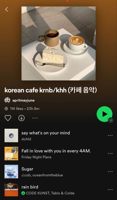 Korean Rnb Playlist Cover, Korean Rnb Playlist, Korean Spotify Playlist, Cafe Songs, Korean Playlist, Korean Rnb, Playlists Spotify, Korean Cafe, Playlist Names