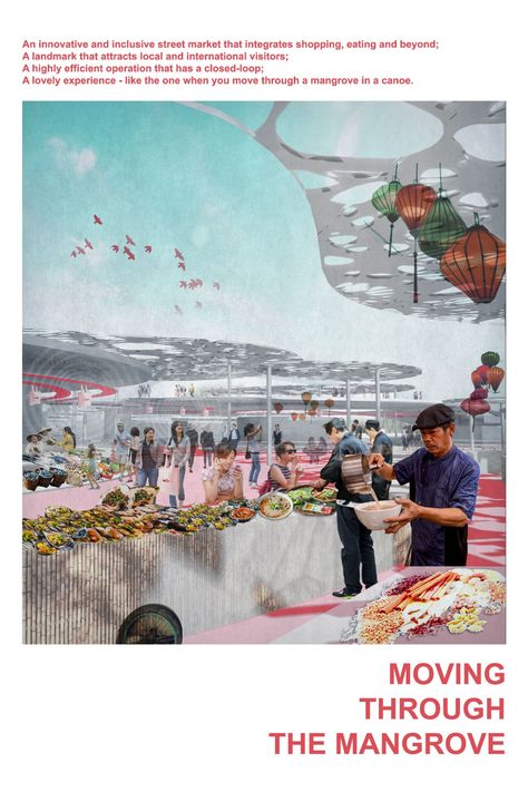 Rejuvenating the street markets of Vietnam. Wet Market Architecture, Wet Market Design, Urban Market Architecture, Market Architecture Concept, Market Design Architecture Concept, Public Market Architecture, Street Market Architecture, Local Market Design, Street Market Design