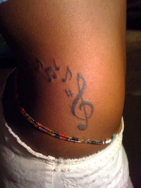 My very first tattoo<3 showing my love for music Naval Tattoos, Womens Tattoos, Love For Music, First Tattoo, Our Body, Infinity Tattoo, Fish Tattoos, Jesus Fish Tattoo, My Love