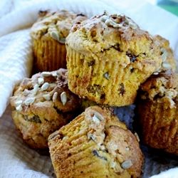 Pumpkin muffins with golden raisins, walnuts, spice, and sunflower seeds.  Welcome Fall. Indulgent Food, Pumpkin Butter, Fall Breakfast, Pumpkin Muffins, Canned Pumpkin, Muffin Pan, Fruit Recipes, Muffin Recipes, Brunch Recipes