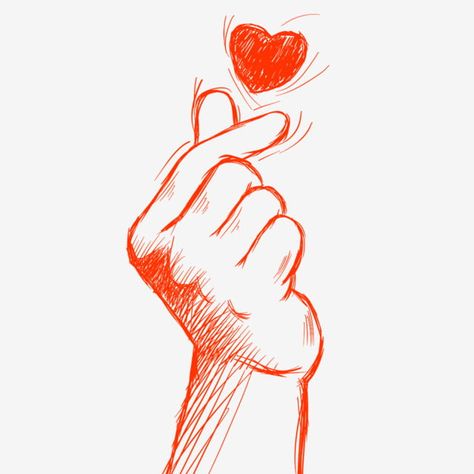 Heart Png, Free Png, Png Image, Cartoon Art, Graphic Resources, Okay Gesture, Hand Drawn, How To Draw Hands, Clip Art