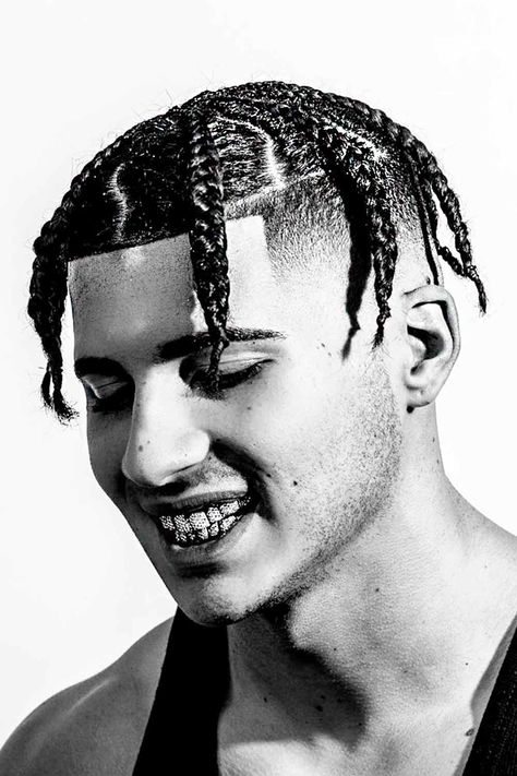 Pop smoke braids for men are a trendy cornrows hairstyle that protects your hair and makes your appearance neat and clean. So, it comes as no surprise that Black men love it so much. Check this guide for the best ideas. #menshaircuts #menshairstyles #popsmokebraids #popsmokebraidsmen #popsmokes Pop Smock Braids Men, Plats Braids For Men Short Hair, Short Hair Braids Men, Plat Braids For Men, Trendy Cornrows, Hairstyles For Long Hair Black, Box Braids For Men, Breakup Dp, Black Boy Hairstyles