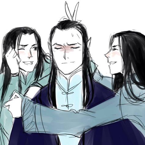 Elrond and his boys Elladan and Elrohir <-- why do I love these guys so much? Elrohir And Elladan Art, Lord Elrond Fanart, Elladan And Elrohir Fanart, Elrond Lord Of The Rings, Elrohir And Elladan, Elrond Peredhel, Elladan Elrohir, Elladan And Elrohir, Lord Elrond