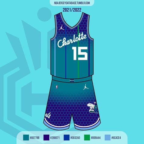 Basketball Jersey Database on Instagram: “There's a lot going on in this #hornets jersey. Maybe too much... #nba #nba75💎 #charlottehornets #charlotte #buzzcity #jordan…” Hornets Jersey Design, Charlotte Hornets Jersey, Hornets Jersey, Charlotte Basketball, Nba Uniforms, Jersey Ideas, Nba Jerseys, Basketball Clothes, Basketball Design