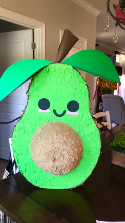 Avocado Valentine Box Ideas, Avocado Themed Birthday Party, Avocado Pinata, Avocado Birthday Party, Piniata Ideas, Avocado Theme, Avocado Birthday, Avocado Party, Avocado Baby