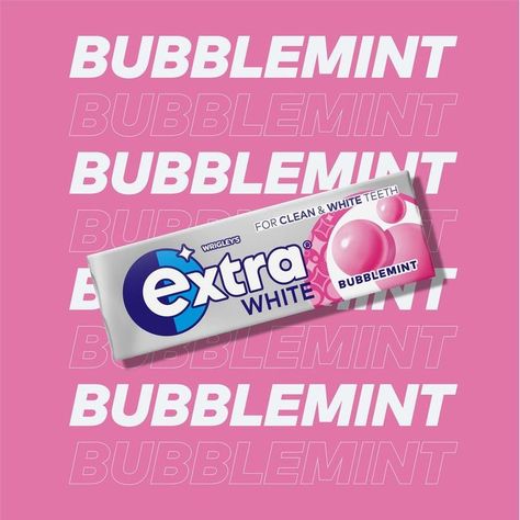 Extra - On Wednesdays we wear pink Bubblemint Doublemint Gum, Bubble Gum Scent, Cool Breeze Gum, Bubble Gum Brands, Extra Bubblemint Gum, Spearmint Gum, Hubba Bubba, Juicy Fruit, Chewing Gum