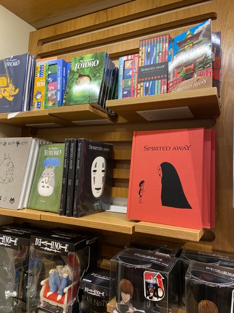 studio ghibli books! Studio Ghibli Books, Ghibli Books, Studio Ghibli Store, Cute Shelf, Studio Ghilbi, Thirteen Movie, Studio Ghibli Characters, Mini Mundo, Tokyo Japan Travel