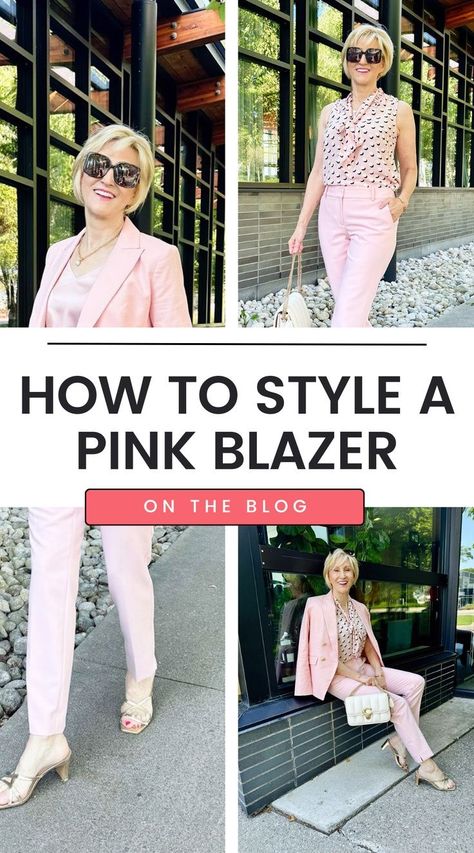 Transform your style with our pink blazer fashion tips! Discover the perfect way to style a pink blazer for any occasion, from professional settings to casual outings. Our pink blazer outfit ideas and chic pink blazer looks will help you create effortlessly stylish outfits. Dive into the world of fashion with our guide and make the pink blazer your new go-to piece. Outfits For Tummy Pooch, Pink Blazer Outfit Casual, Style A Pink Blazer, Blazer In Summer, Pink Shoes Outfit, Pink Blazer Outfit, Plaid Blazer Outfit, Belly Clothes, Blazer Outfit Ideas