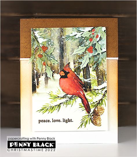 Berry Bouquet, Penny Black Cards, Gem Shop, Black Christmas, Penny Black, New Products, Christmas Card, Card Ideas, New Collection