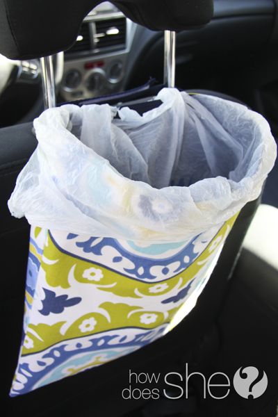 Papelera coche Diy Car Trash Can, Messy Car, Car Trip, Car Trash Bag, Trash Can For Car, Costura Diy, Car Trash, Garbage Bag, Trash Bag