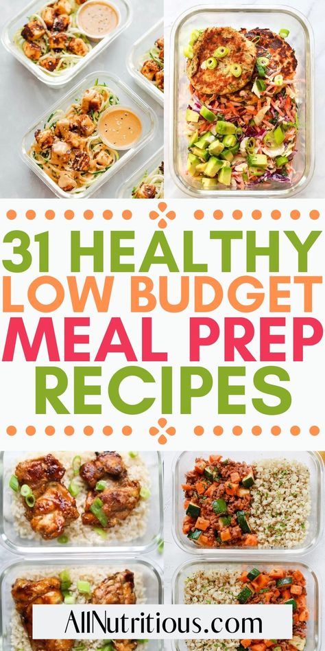 Budget Meal Prep, Cheap Meal Prep, Low Budget Meals, Lunch Saludable, Cheap Meal, Healthy Lunch Meal Prep, Food Eating, Idee Pasto, Meal Prep Recipes