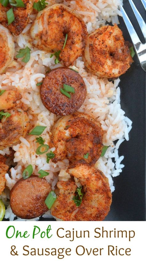 Sausage Over Rice, Sausage And Shrimp Recipes, Cajun Shrimp And Rice, Cajun Shrimp And Sausage, Easy Grilled Shrimp Recipes, Shrimp And Rice Recipes, Cajun Shrimp Recipes, Shrimp And Sausage, Seafood Dish Recipes