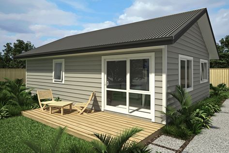 How much does it cost to build a granny flat? | Latitude Homes 60m2 House Plans, 60m2 House, Shed To Home, Granny Flat Plans, Flat Plan, Small Cottage House, Small Cottage House Plans, Pool House Designs, Granny Flats