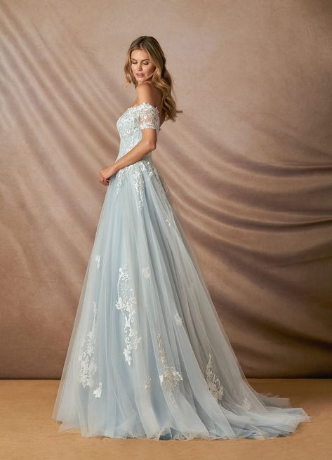 Azazie Rowe BG Wedding Dresses | Azazie White And Blue Wedding Dress, Sky Blue Wedding Dress, Baby Blue Wedding Dress, Blue And White Wedding Dress, Dusty Blue Wedding Dress, Ice Blue Wedding Dress, Pale Blue Wedding Dress, Blue Bridal Dress, Wedding Dresses Blue