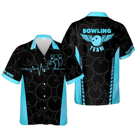 Custom Green Bowling Team Name Hawaiian Shirt, Bowling Ball Pattern Team Matching Shirt, Strike King Shirt Gift For Bowling Team, Bowling Lover Men Women Trendzzsphere. Up your style ante with this gorgeous shirt. Carefully constructed from high-quality materials, it combines comfort and style in a seamless way. This adaptable shirt is the perfect option for both formal and informal events. Its classic style radiates refinement and easily goes with any outfit. With this shirt, you may redefine your fashion quotient and step into the spotlight. #owl #bowling #bowling ball #Shirt #Trendzzsphere