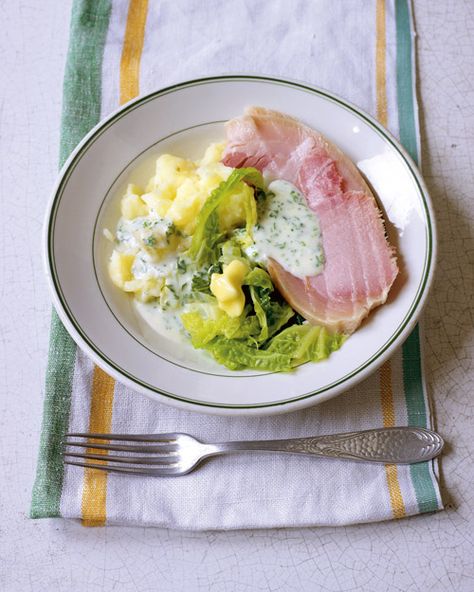 Traditional Irish Bacon, Cabbage, and Parsley Sauce Recipe -- quintessential St. Patrick's Day dish. Boiled Bacon, Forgotten Skills, Bacon And Cabbage, Bacon Cabbage, Roux Recipe, Irish Bacon, Irish Dinner, Parsley Sauce, Irish Dishes