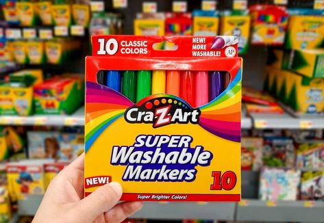 Cra-Z-Art Washable Markers, as Low as $0.50 at Walmart Crayola Washimals, Sea Turtle Wall Art, Turtle Wall Art, Fourth Of July Decorations, Walmart Deals, Krazy Coupon Lady, Washable Markers, Z Arts, Hot Deals