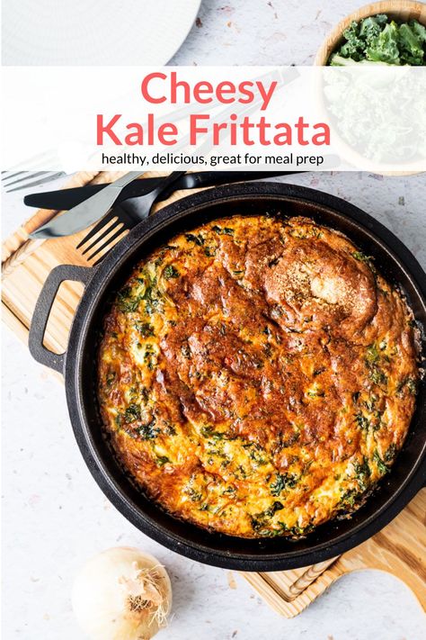 Sauted Kale, Healthy Meal Breakfast, Kale Frittata, Healthy Frittata, Baked Frittata, Meal Breakfast, Slender Kitchen, Sauteed Kale, Frittata Recipes