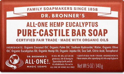 Dr. Bronner's – All-One! How To Clear Sinuses, Dr Bronners, Pure Castile Soap, Pure Soap, Dry Face, Organic Olive Oil, Castile Soap, Eucalyptus Oil, Hemp Seed Oil