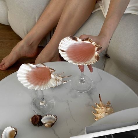 Shell Glasses, Pool Bar, Conch Shell, Cocktail Glass, Dream House Decor, Conch, Maid Of Honor, Wine Glasses, Little Things