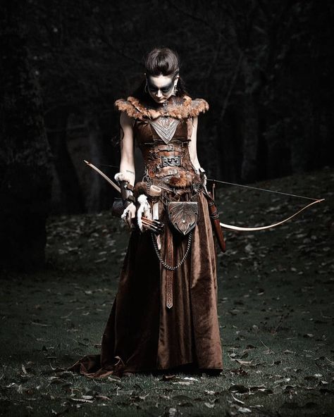 We are made of all those who have built and broken us. 🏹 . . . . . . . 📷 @marham1160 #huntress #costume #character #arttowear #wearableart… Viking Halloween Costume Women, Female Viking Costume, Viking Halloween, Huntress Costume, Sorceress Costume, Barbarian Costume, Viking Halloween Costume, Vikings Halloween, Barbarian Woman