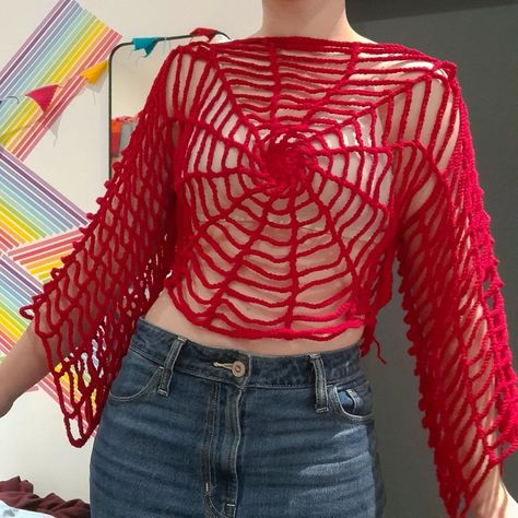 Introducing the Arachne Top!! A pattern test for @behelddesigns !! I'm in love with this Halloween top and loved testing it!! It works up so quick and uses minimal yarn if you wanted a small project!! Keep an eye out for the patterns release and go support @behelddesigns !! #halloween #halloweencrochet #arachnetop #crochet #crochetprojects #crochetmesh #cute #spooky #spider #spiderweb Crochet Spiderweb, Love Test, Top Crochet Pattern, Halloween Top, Halloween Crochet, Spider Web, Digital Download Etsy, Crochet Projects, Crochet Pattern