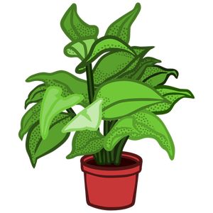 Green plant in a pot vector imahge Plant Cartoon, Screen Plants, Gacha Props, Plant Clips, Plants Are Friends, Props Art, Drawing Accessories, Plant Images, Plant Wallpaper