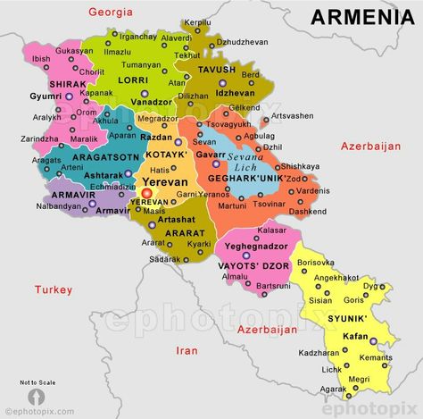 Map of Armenia today Armenia Map, Galveston, Azerbaijan, Armenia, Geography, Georgia, Around The Worlds, Map, History